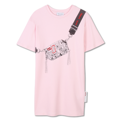 Kurz&auml;rmeliges Baumwollkleid MARC JACOBS M&Auml;DCHEN