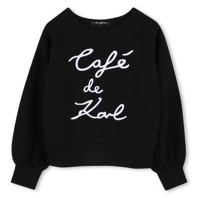 Sweatshirt mit Stickerei KARL LAGERFELD KIDS M&Auml;DCHEN