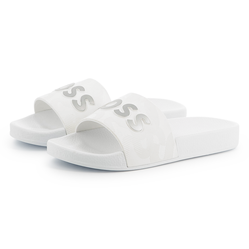 Badeschuhe mit Relieflogo BOSS 
                        JUNGE