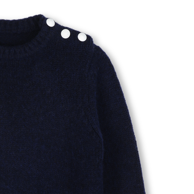 Runder Pullover mit gekn&ouml;pfter &Ouml;ffnung ZADIG & VOLTAIRE 
                        M&Auml;DCHEN