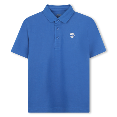 Einfarbiges Poloshirt mit Logo TIMBERLAND JUNGE