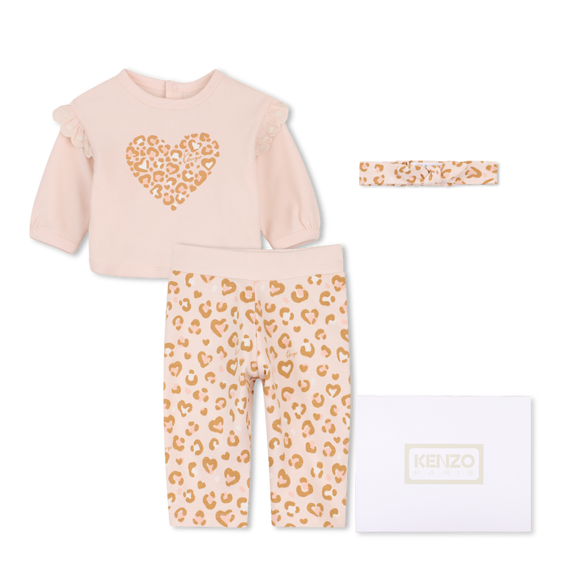 Sweatshirt-Set, Hose und Kuscheltier KENZO KIDS 
                        M&Auml;DCHEN