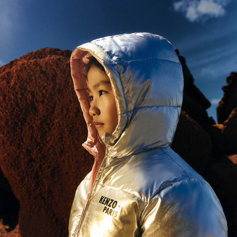 Wende-Daunenjacke aus Polyester KENZO KIDS 
                        M&Auml;DCHEN