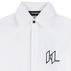 Lang&auml;rmeliges hemd KARL LAGERFELD KIDS 
                    JUNGE