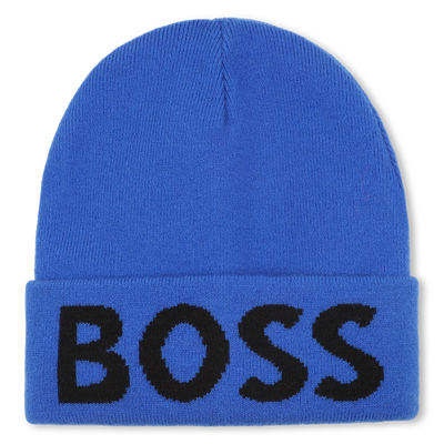 Strickm&uuml;tze mit Revers BOSS JUNGE