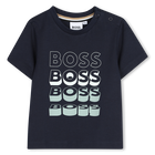 Kurz&auml;rmeliges t-shirt, MARINE, hi-res