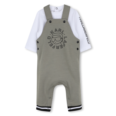 Overall- und T-Shirt-Set KARL LAGERFELD KIDS JUNGE