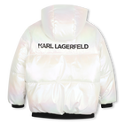 Steppjacke mit Kapuze KARL LAGERFELD KIDS 
                    M&Auml;DCHEN