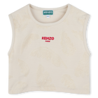 Croptop und Shorts aus Frottee KENZO KIDS 
                    M&Auml;DCHEN