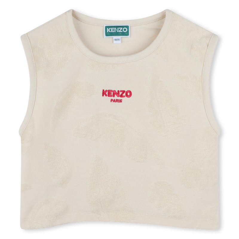 Croptop und Shorts aus Frottee KENZO KIDS 
                        M&Auml;DCHEN