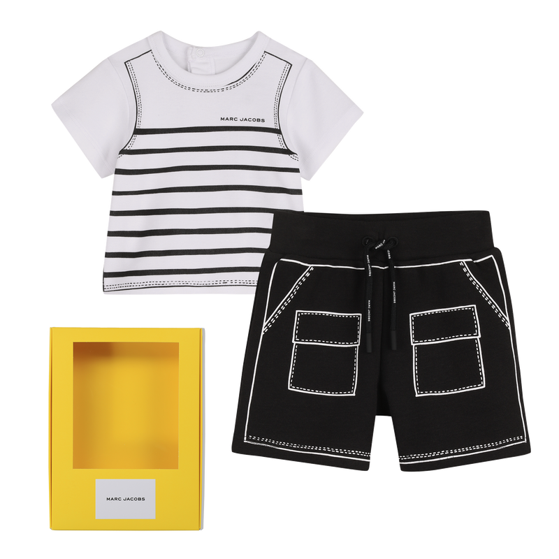 SET AUS T-SHIRT UND SHORTS MARC JACOBS 
                        UNISEX