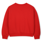 Sweatshirt aus ungeb&uuml;rstetem Fleece KENZO KIDS 
                    M&Auml;DCHEN