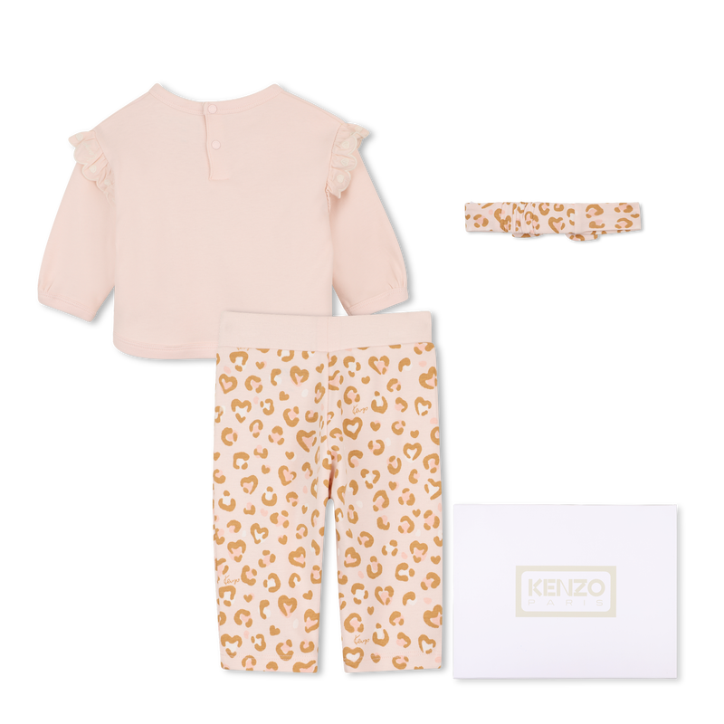 Sweatshirt-Set, Hose und Kuscheltier KENZO KIDS 
                        M&Auml;DCHEN