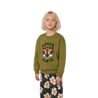 Sweatshirt aus ungeb&uuml;rstetem Fleece KENZO KIDS 
                    JUNGE