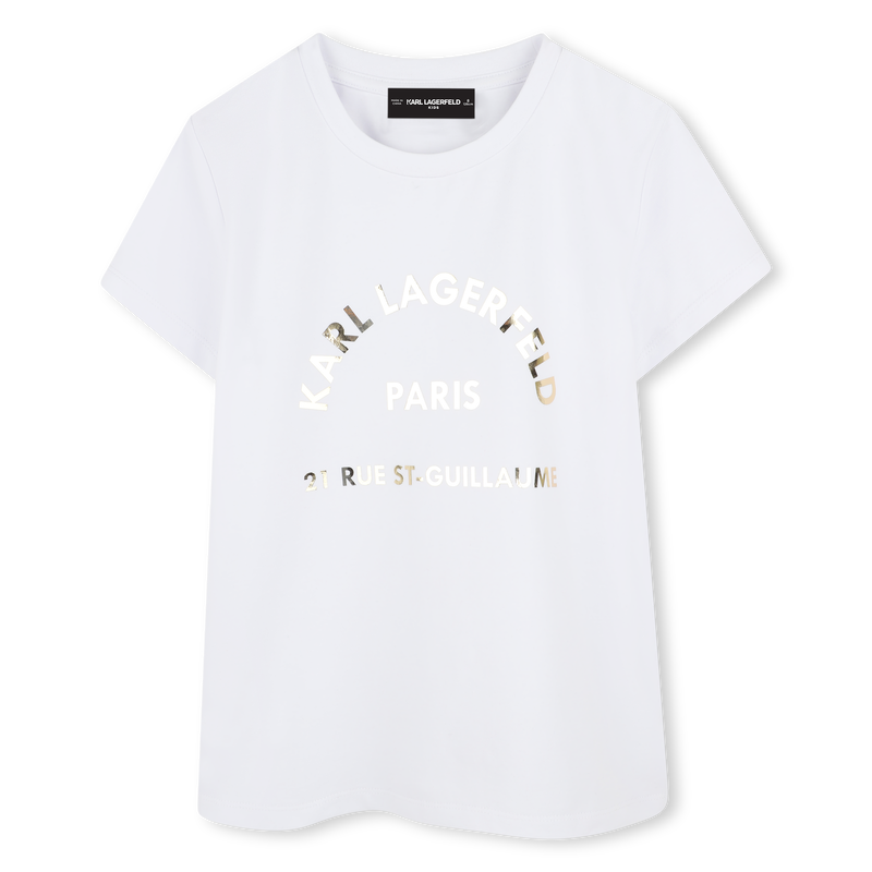 Kurzarm-T-Shirt KARL LAGERFELD KIDS 
                        M&Auml;DCHEN