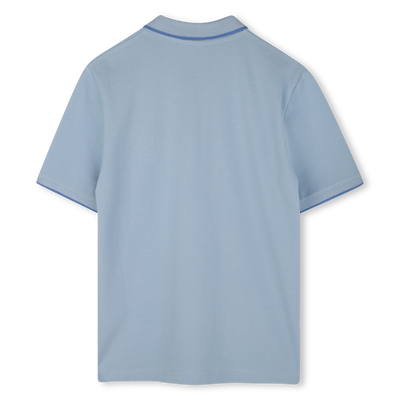 Gerades Baumwoll-Poloshirt BOSS JUNGE