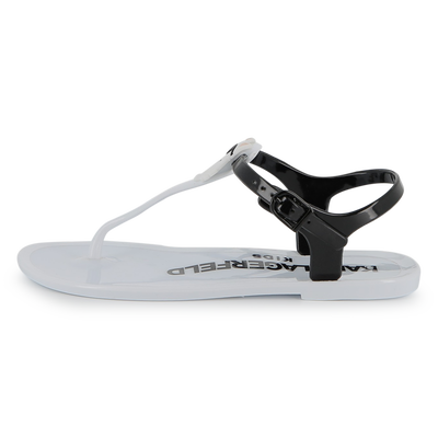 SANDALEN MIT VERSTELLBAREN RIEMEN KARL LAGERFELD KIDS M&Auml;DCHEN