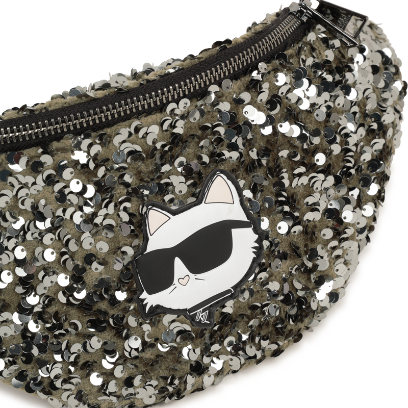 Bauchtasche mit Pailletten KARL LAGERFELD KIDS 
                        M&Auml;DCHEN