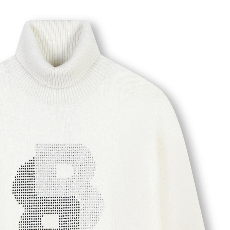 Pulloverkleid mit Strass BOSS 
                        M&Auml;DCHEN