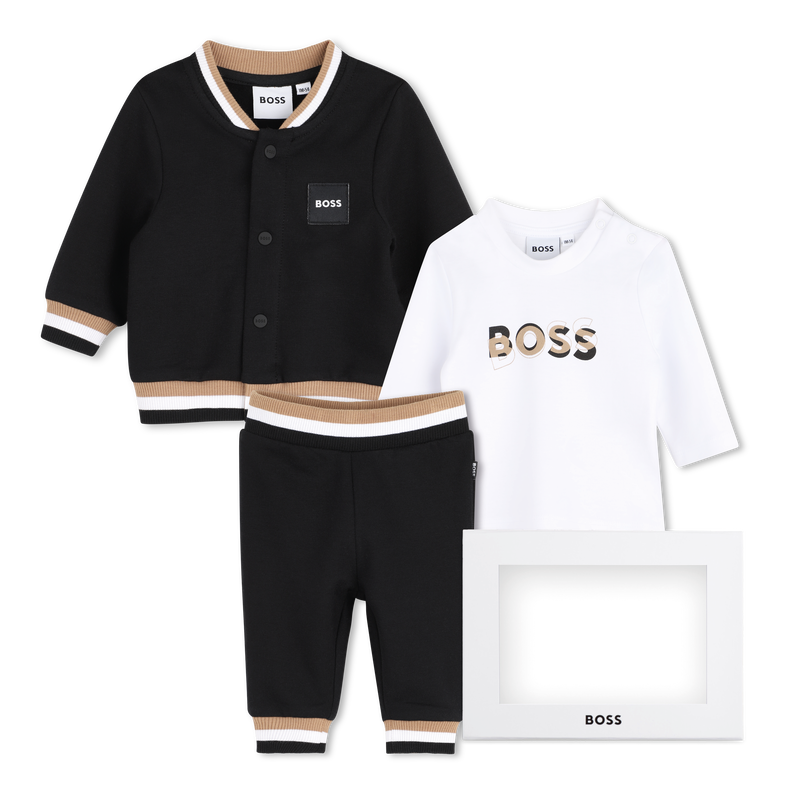 Hose, Cardigan und T-Shirt Set BOSS 
                        JUNGE