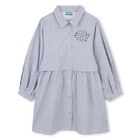 Hemdblusenkleid mit feinen Streifen KENZO KIDS 
                    M&Auml;DCHEN