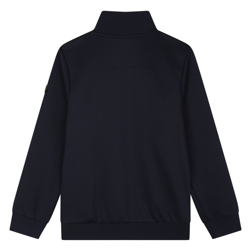 Cardigan aus 2 Materialien BOSS 
                        JUNGE