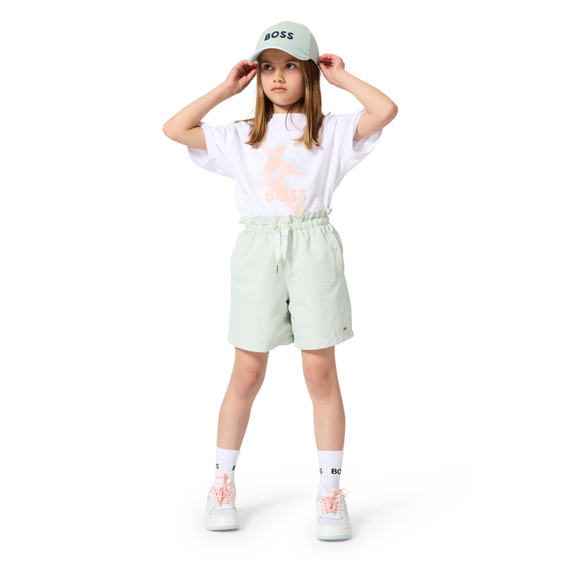 SHORTS MIT ELASTISCHEM BUND BOSS 
                        MÄDCHEN