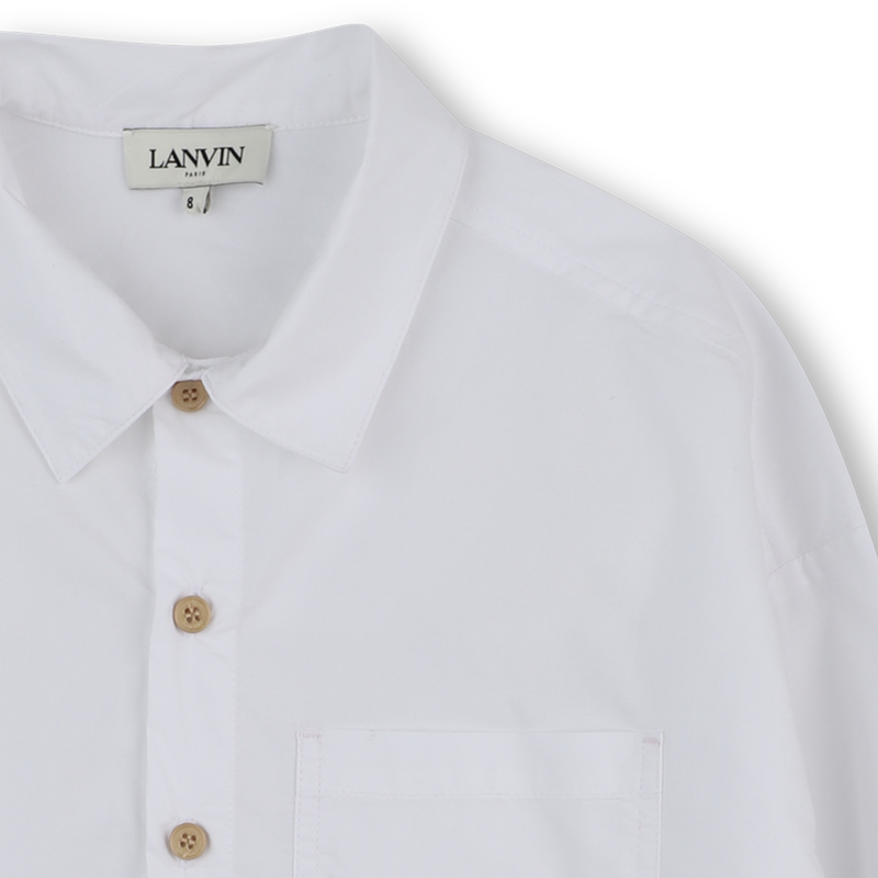 Besticktes bedrucktes Hemd mit che-Logo LANVIN 
                        JUNGE