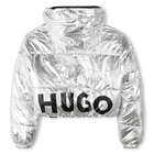 Kurze Wende-Winterjacke HUGO 
                    M&Auml;DCHEN