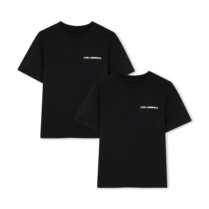 Set mit 2 kurz&auml;rmeligen t-shirts KARL LAGERFELD KIDS 
                        JUNGE