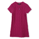 Strukturiertes Kurzarmkleid DKNY 
                    M&Auml;DCHEN