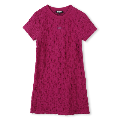 Strukturiertes Kurzarmkleid DKNY M&Auml;DCHEN