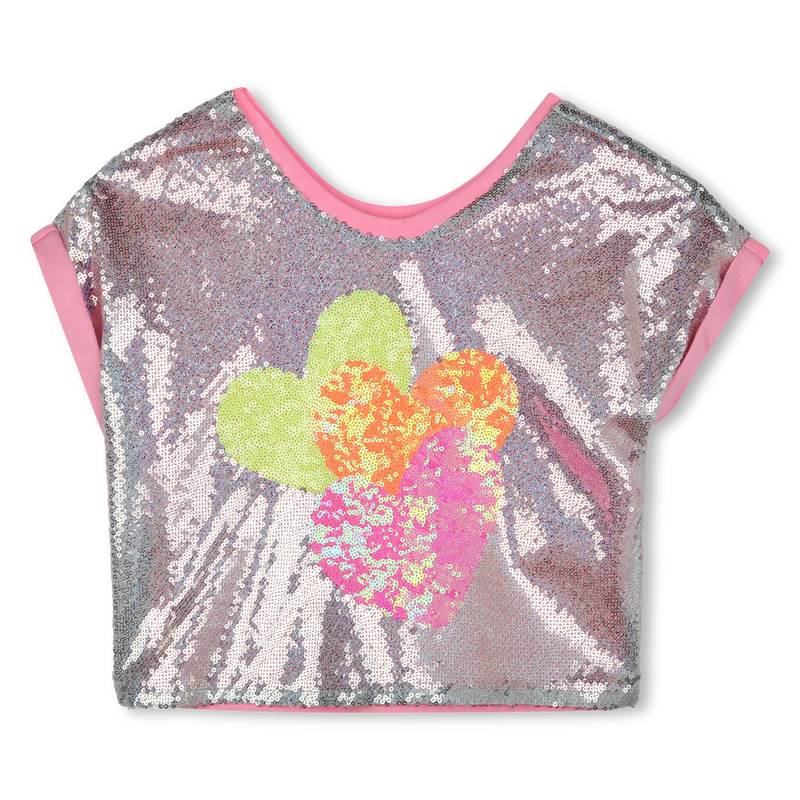 Weites T-Shirt mit Pailletten BILLIEBLUSH 
                        M&Auml;DCHEN