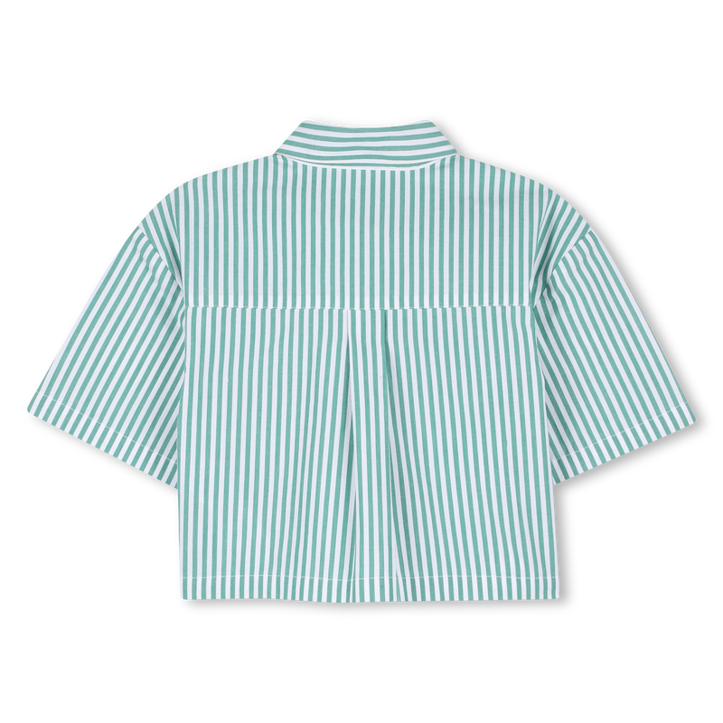 GESTREIFTES KURZ&Auml;RMELIGES HEMD MICHAEL KORS 
                        M&Auml;DCHEN