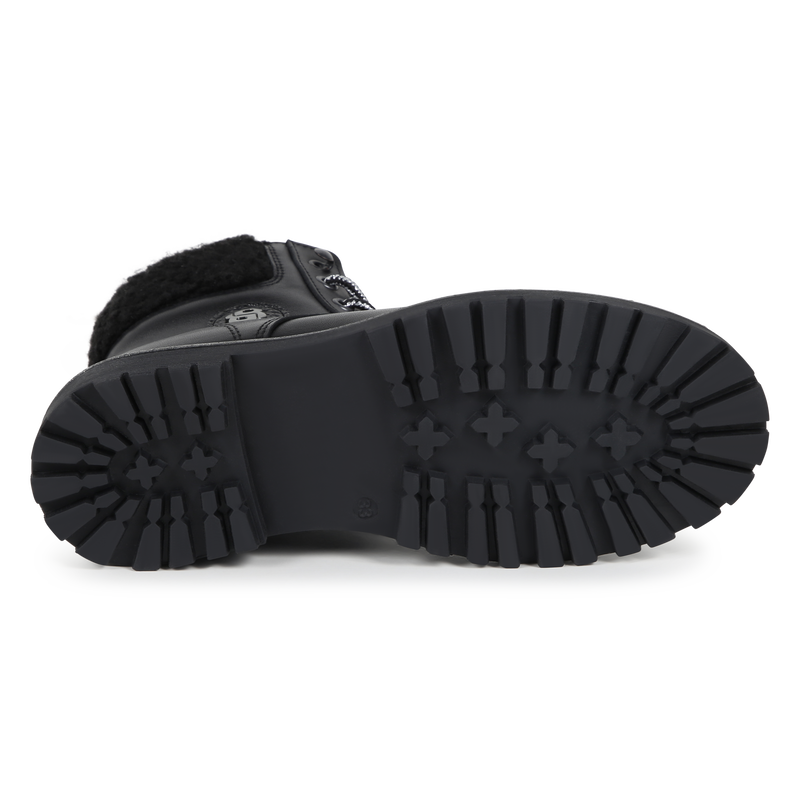 Leder-Stiefeletten BOSS 
                        M&Auml;DCHEN