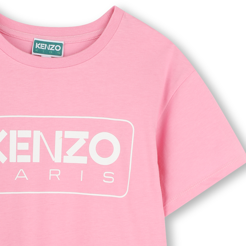 Kleid mit Logo und Volant KENZO KIDS 
                        M&Auml;DCHEN