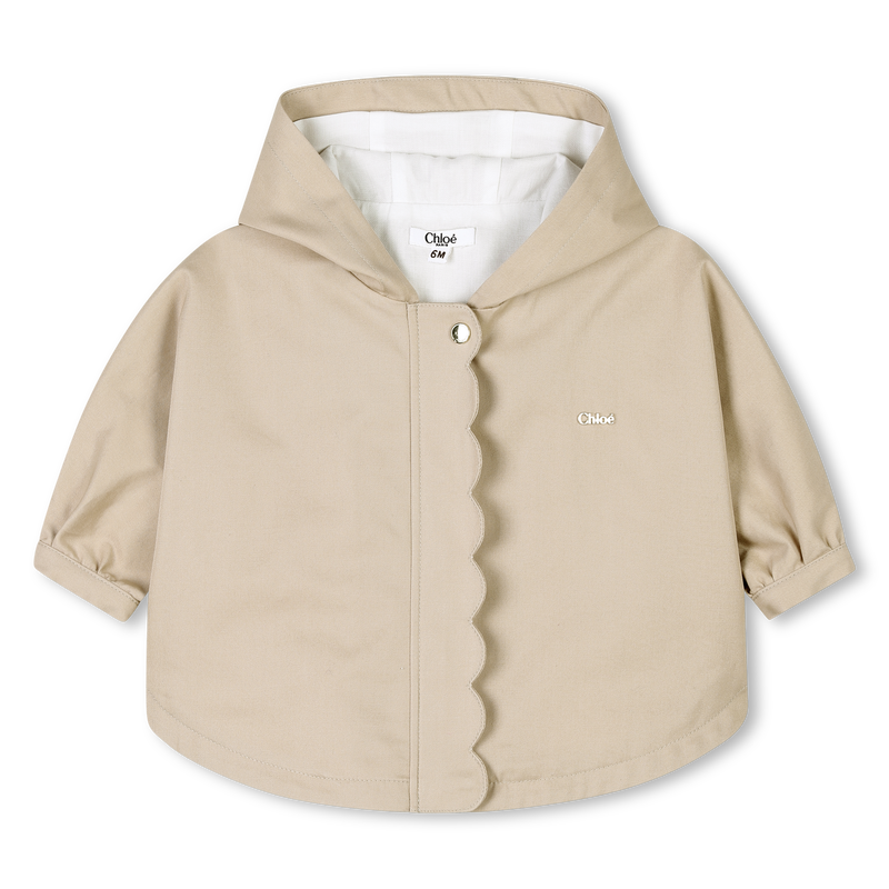 Gabardine-Cape mit Kapuze CHLOE 
                        M&Auml;DCHEN