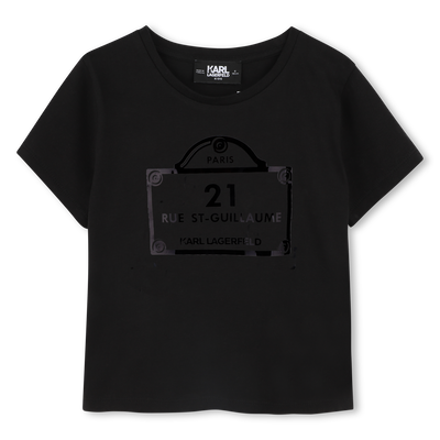 Bedrucktes T-Shirt KARL LAGERFELD KIDS M&Auml;DCHEN