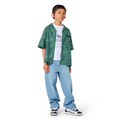 KURZ&Auml;RMELIGES T-SHIRT LANVIN JUNGE