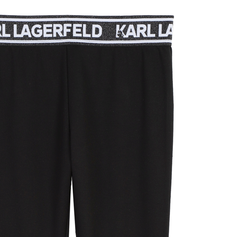 Leggings mit Metallic-Taille KARL LAGERFELD KIDS 
                        M&Auml;DCHEN