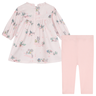Baumwoll-Kleid und Leggings KENZO KIDS M&Auml;DCHEN