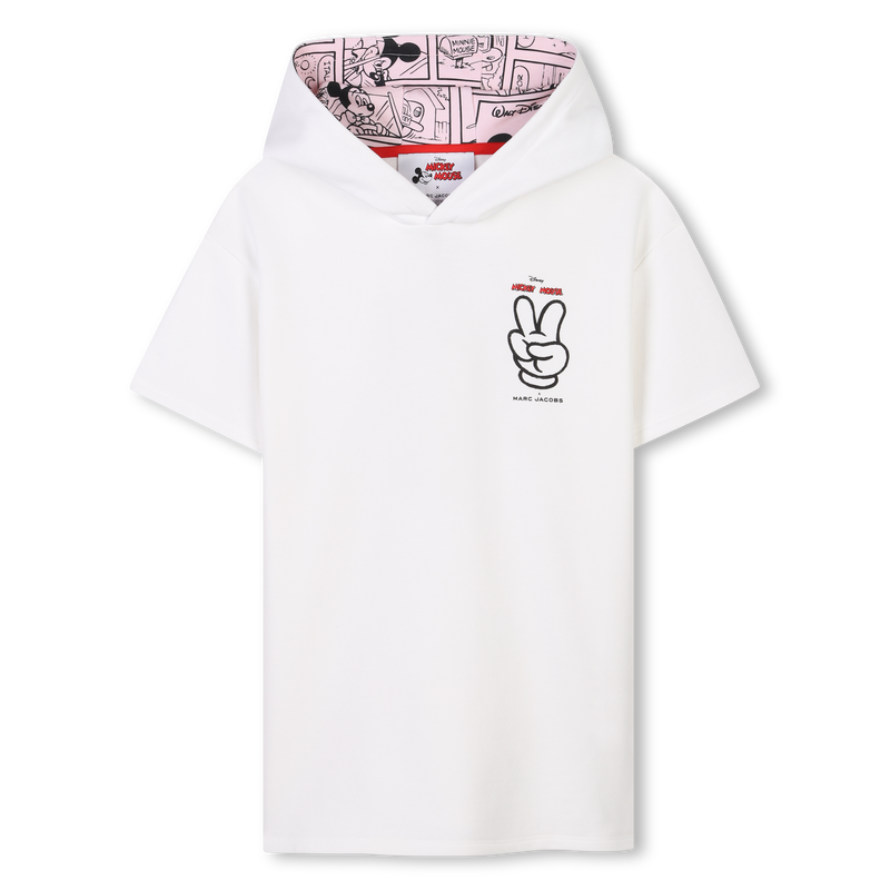 Baumwoll-Kleid mit Kapuze MARC JACOBS 
                        M&Auml;DCHEN