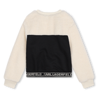 Sweatshirt aus 2 Materialien KARL LAGERFELD KIDS 
                    M&Auml;DCHEN