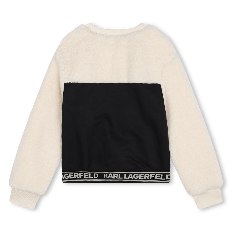 Sweatshirt aus 2 Materialien KARL LAGERFELD KIDS 
                        M&Auml;DCHEN