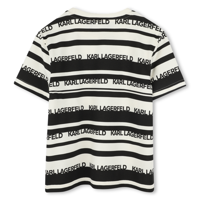 Gestreiftes T-Shirt KARL LAGERFELD KIDS 
                        JUNGE