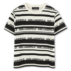 Gestreiftes T-Shirt KARL LAGERFELD KIDS 
                    JUNGE