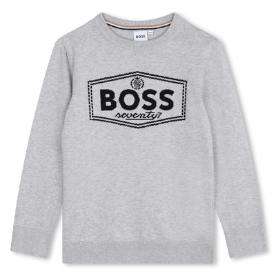 Baumwoll-Pullover BOSS JUNGE