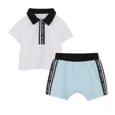 SET AUS T-SHIRT UND SHORTS KARL LAGERFELD KIDS JUNGE