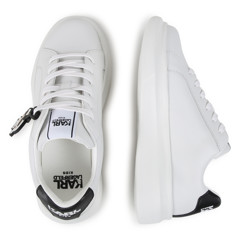 Ledersneaker mit Schn&uuml;rung KARL LAGERFELD KIDS 
                        JUNGE