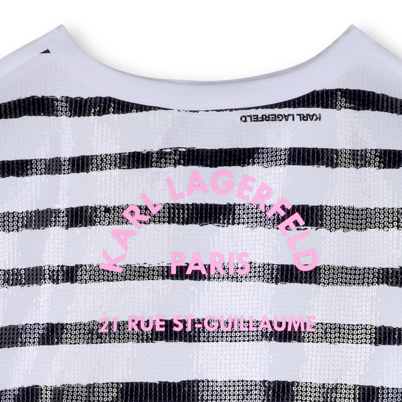 GESTREIFTES SWEATSHIRT KARL LAGERFELD KIDS 
                        M&Auml;DCHEN